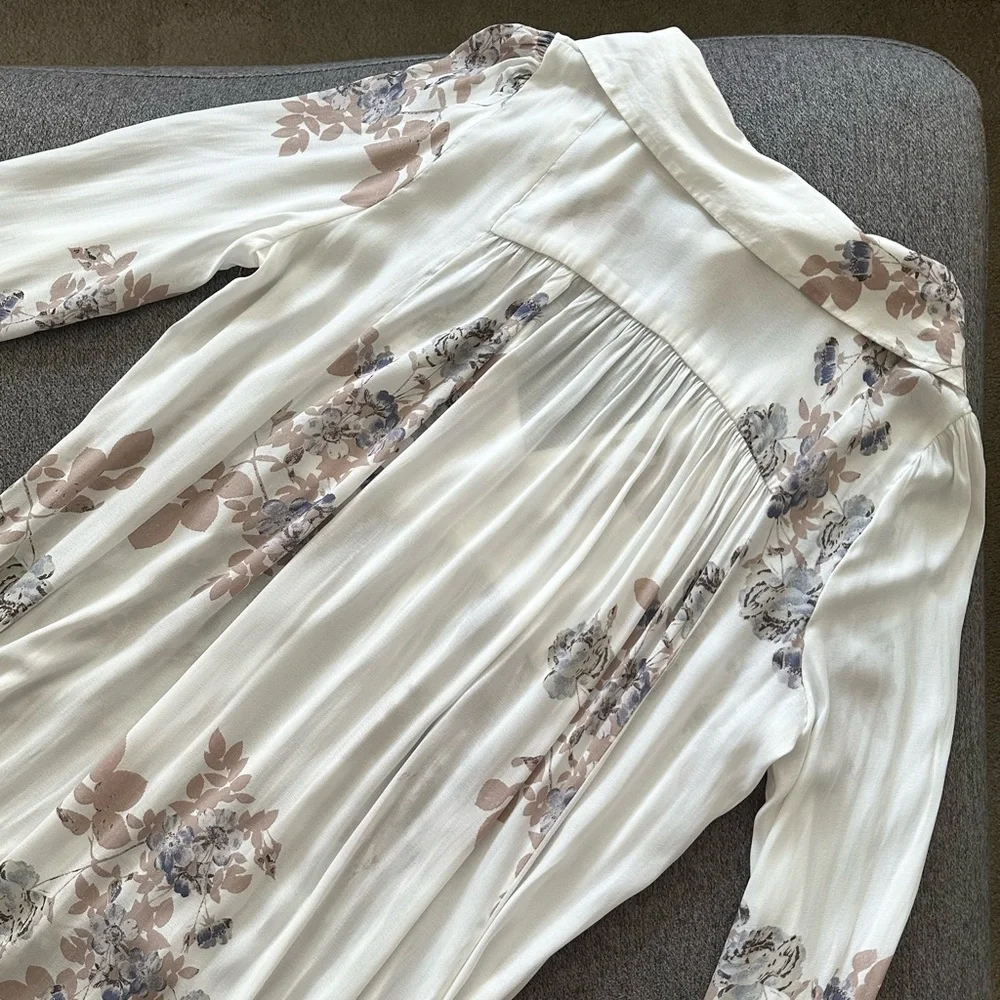 Free People Rosemary Long Sleeve Maxi Dress Medium - Picture 8 of 11